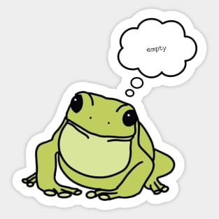 Head Empty Frog Sticker